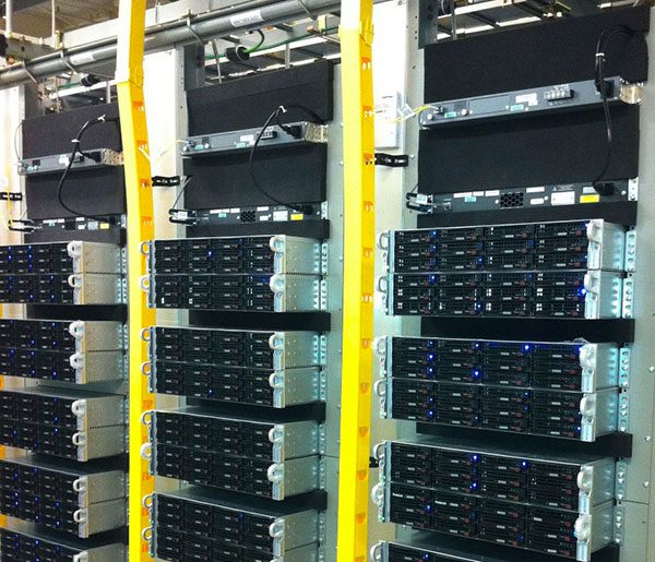 Cool Shield Data Center Server Rack with Foam Blanking Panel