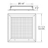 Temperature controlled ceiling tray fan