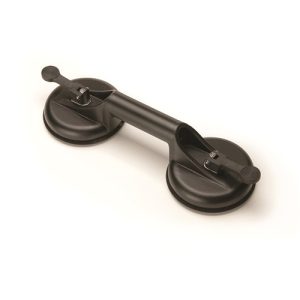 Double 5" Suction Cup Raised Tile Floor Panel Lifter Black