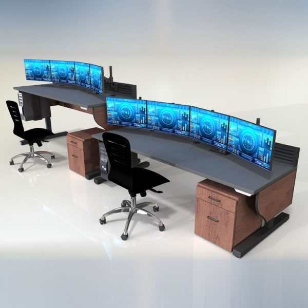 72 Inch Sit Stand Control Room Desk