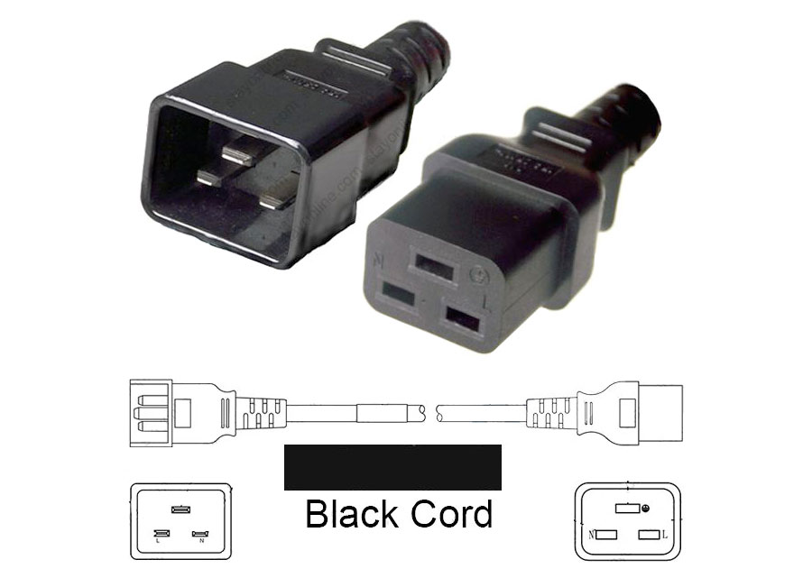 connector parts for molded and shielded power cords